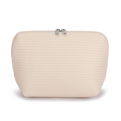 Sandstone Moona Edition compact vegan‑leather makeup bag