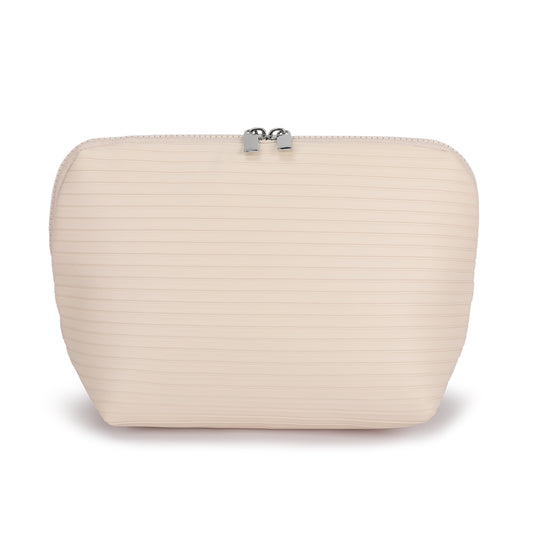 Sandstone Moona Edition compact vegan‑leather makeup bag